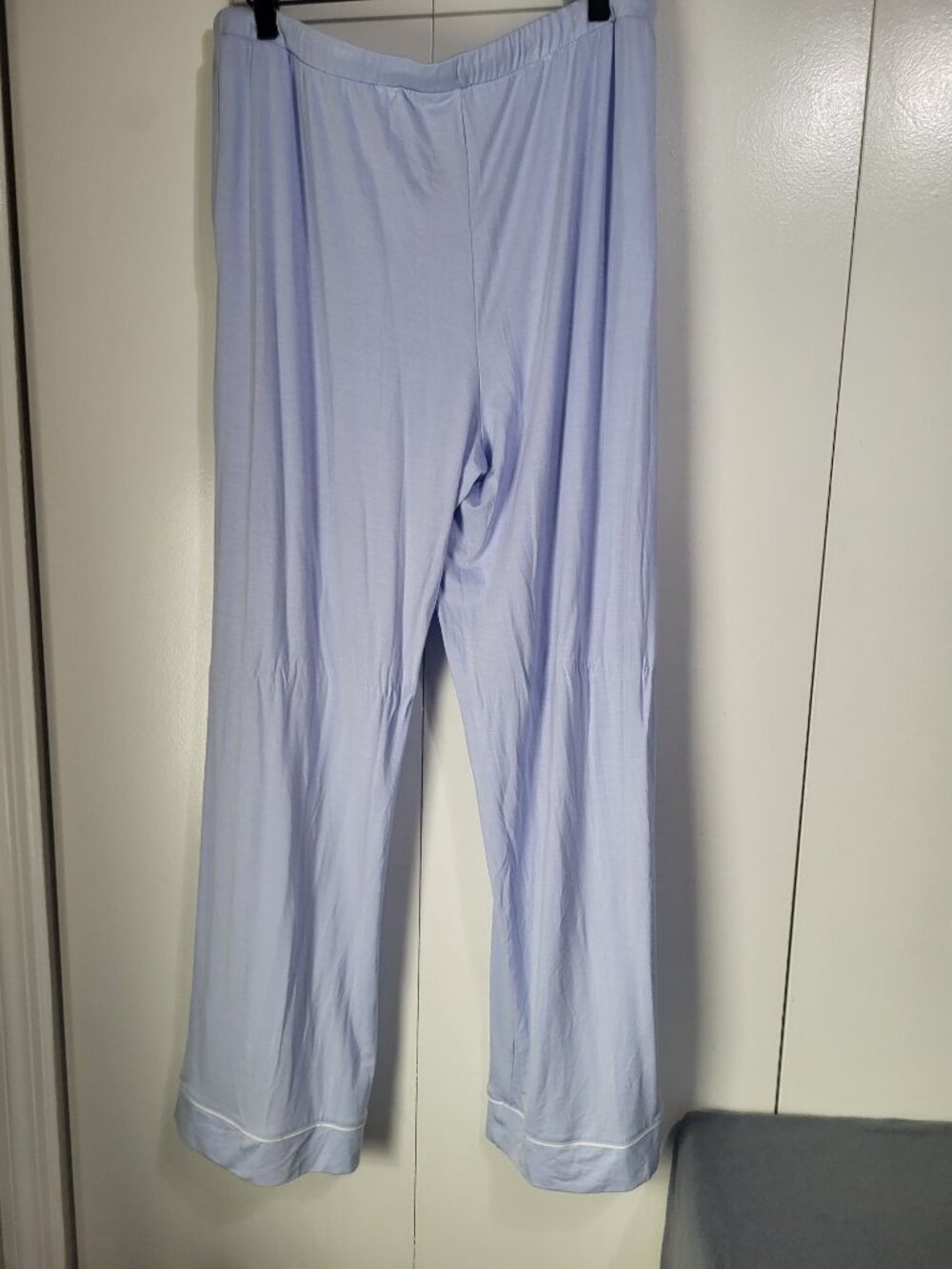Auden Womens SZ LG Baby Blue Cloud Knit Pajama Lounge Pants Sleepwear NWT - Picture 5 of 6